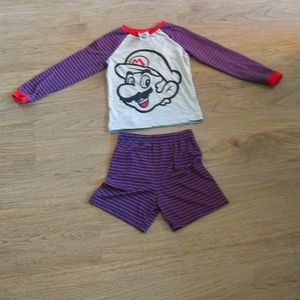 SUPER MARIO BROTHERS pajamas Size 6